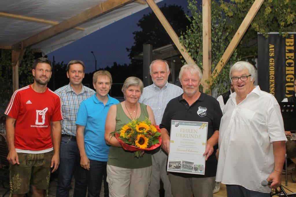2019; 60 Jahre TSV Rittersbach; Ehrung Heiner Schwarz