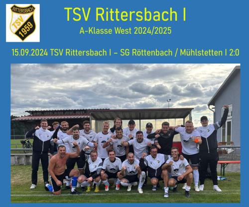 15.09.2024 TSV Rittersbach I – SG Röttenbach / Mühlstetten I 2:0 