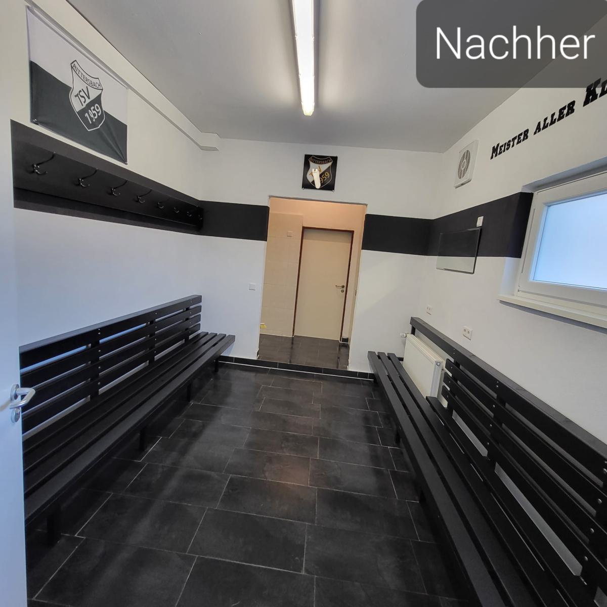 2023; Kabinenrenovierung durch Fußballer